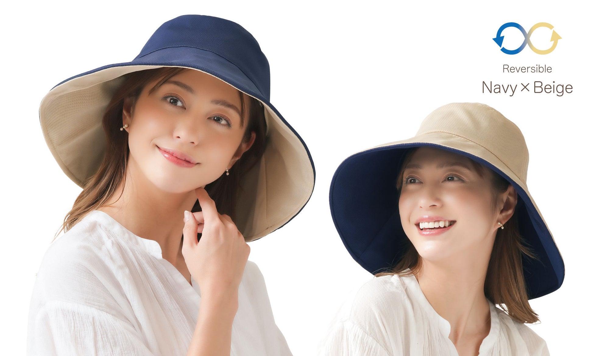 日本 Needs Labo 防紫外線99% 可折疊雙面帽 平行進口