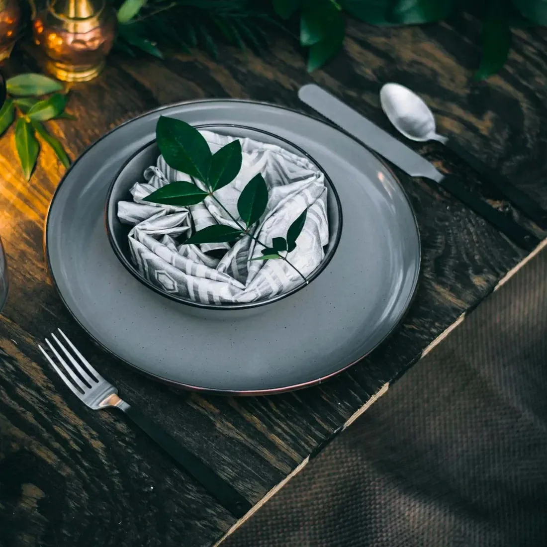 BAREBONES Matte Flatware 啞光不鏽鋼餐具 - 2 件套