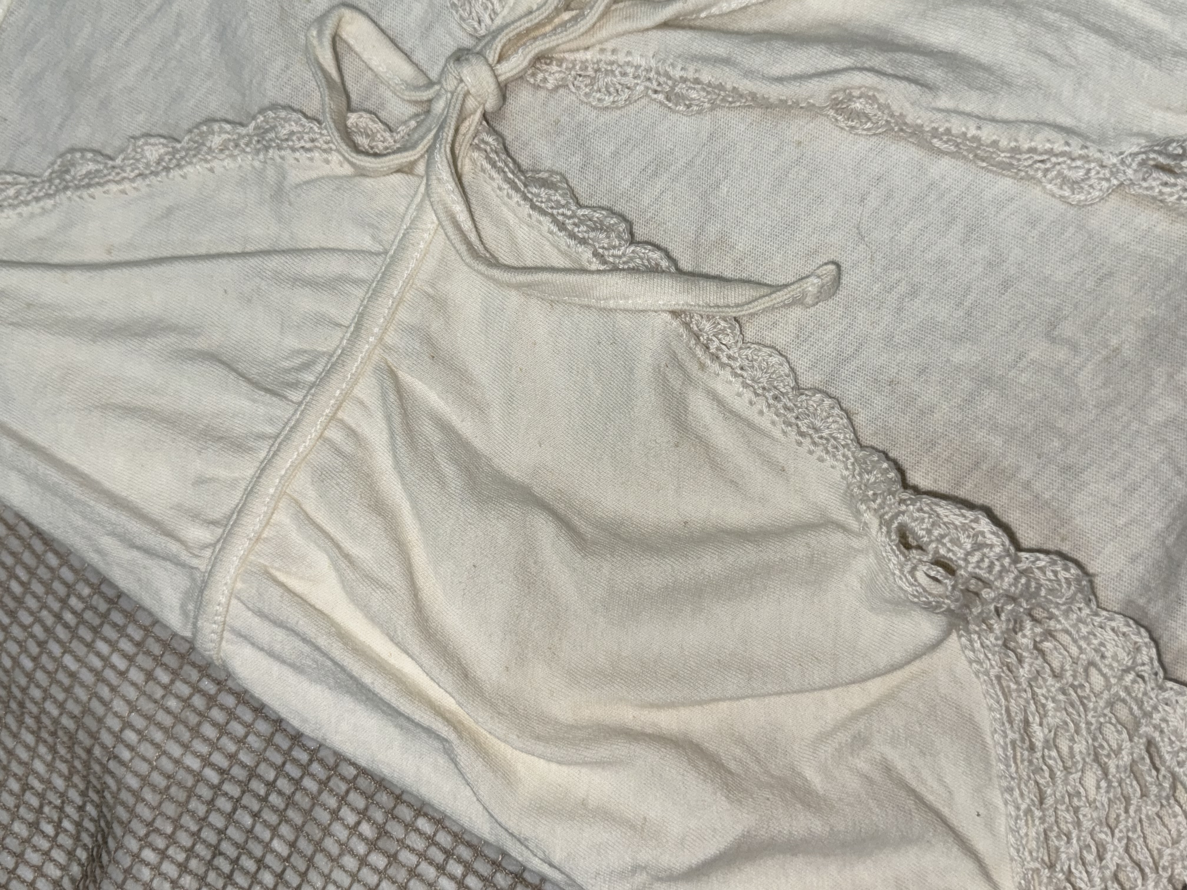 [On Sale]Lace-edged Vest Outer