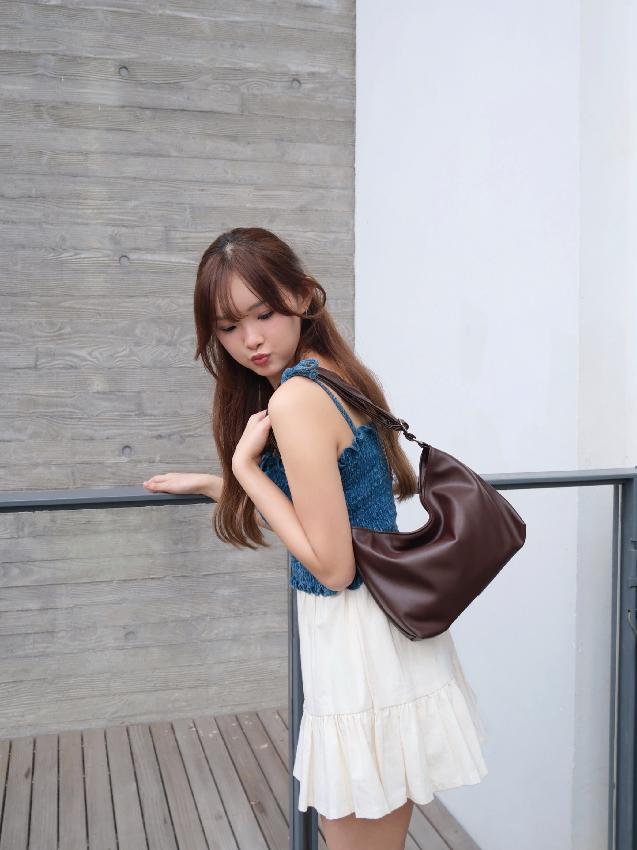♡︎TH - 自家仿皮hobo bag M