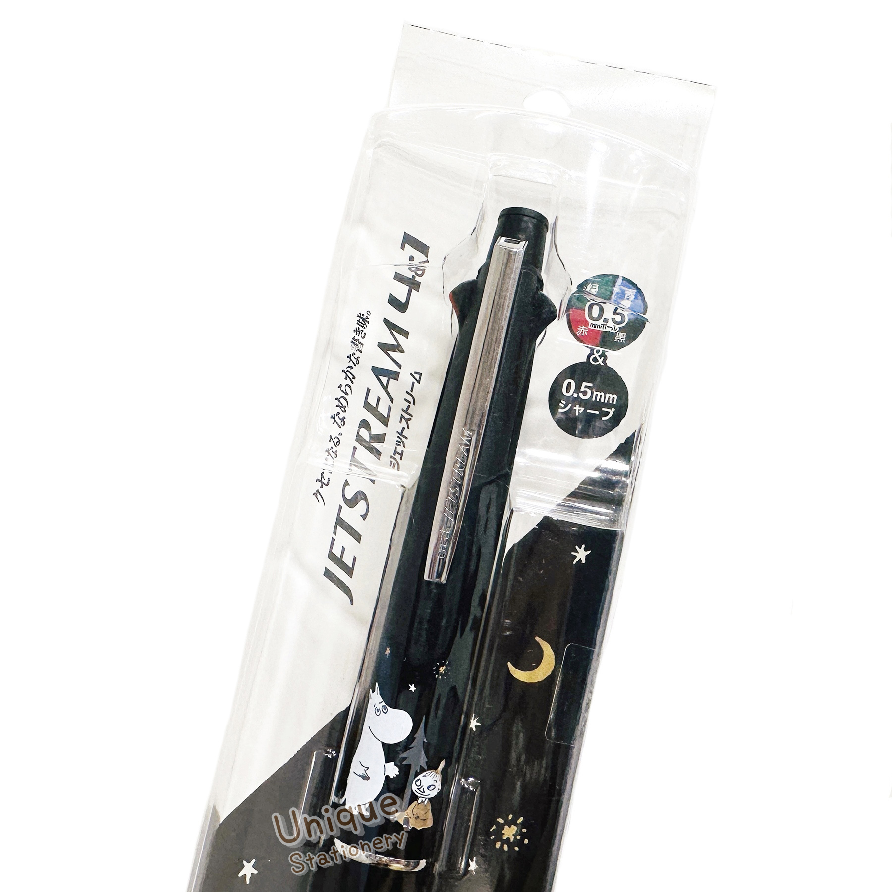 現貨｜Moomin 姆明 Little My 阿美 日本製 uni Jetstream 4&1 多功能 5用筆 0.5mm 4色原子筆 + 0.5mm 鉛芯筆 (306976)