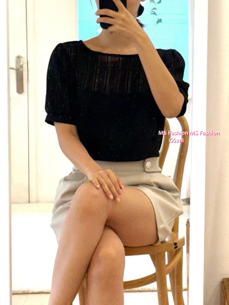 G6218 韓國🇰🇷靚料通花lace top