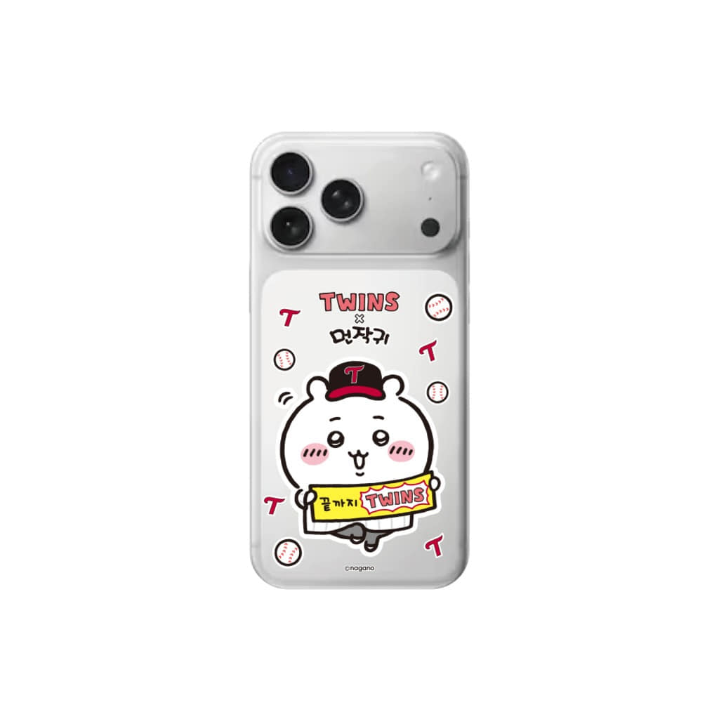 《Pre-Order》手機套B (備註手機型號)｜韓國 Chiikawa 吉伊卡哇 X LG Twins 棒球隊商品 (26CKW17-P)