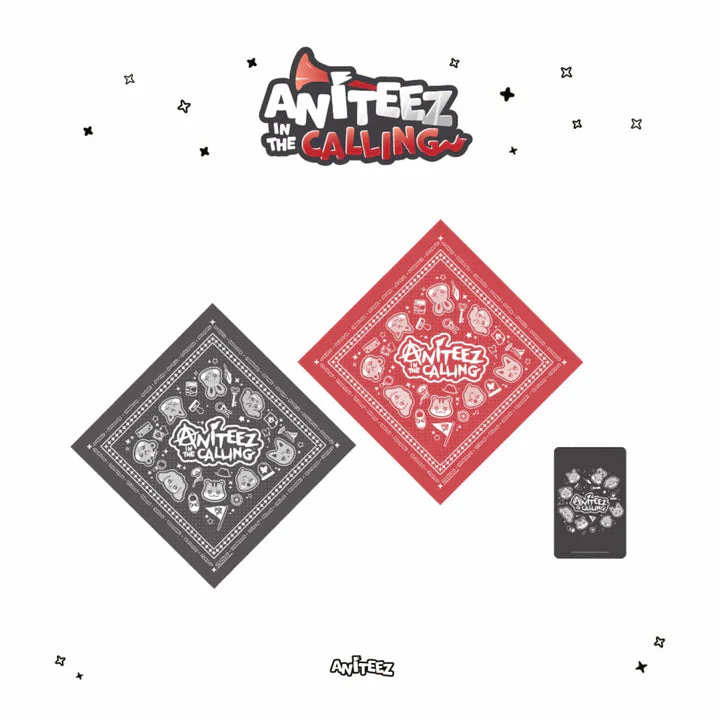 ATEEZ - [ANITEEZ IN THE CALLING] BANDANA - BLACK
