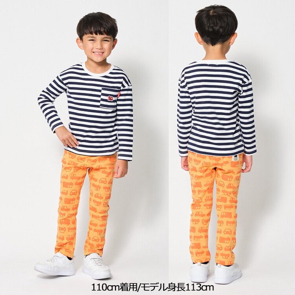 🆕【⭐訂購⭐】 🇯🇵日本直送🌀汽車圖案彈性波紋長褲［2款選］🌀[ELAA-0223][260224]