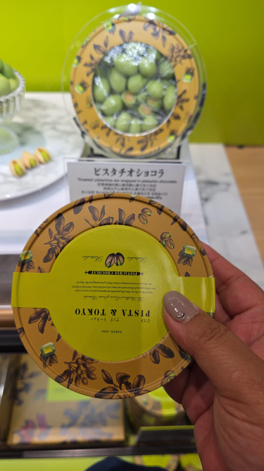 pista & tokyo pistachio chocolate