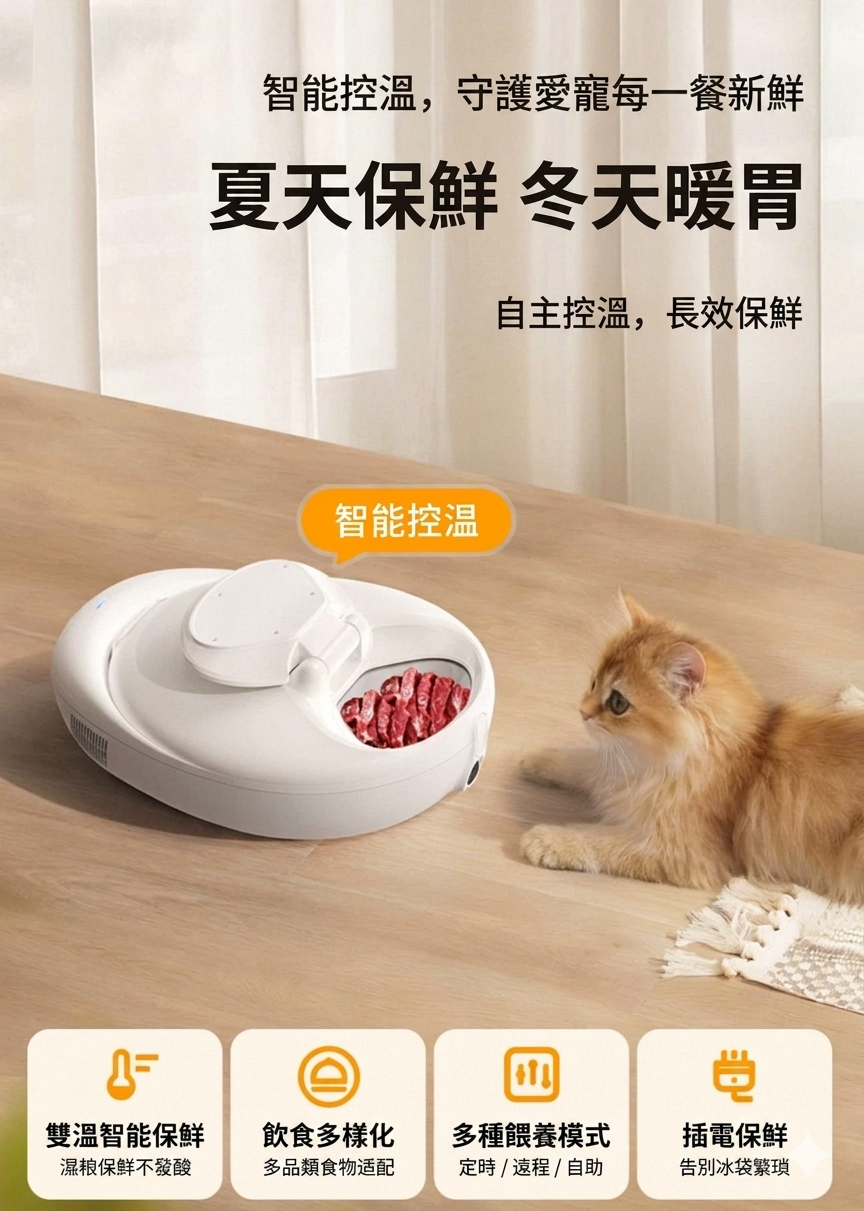 Airrobo 空氣夢卜雙溫自動餵食器 F20 香港三腳插頭 (預購產品)