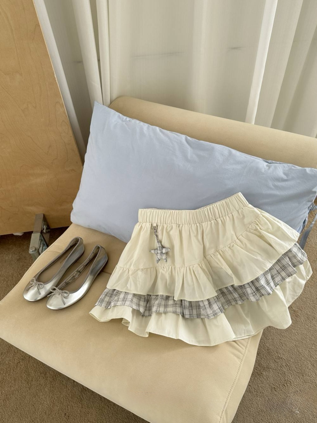日系星星拼接蛋糕裙 Japanese Style Star Print Tiered Skirt