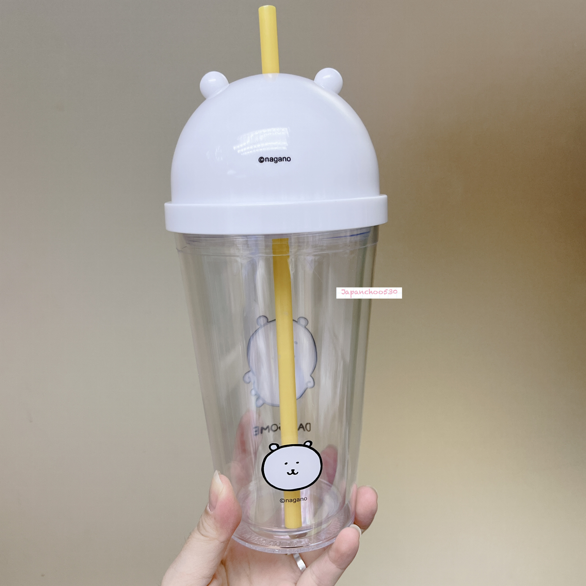 韓國預訂📍Joke Bear得意大頭樣水杯/玻璃杯