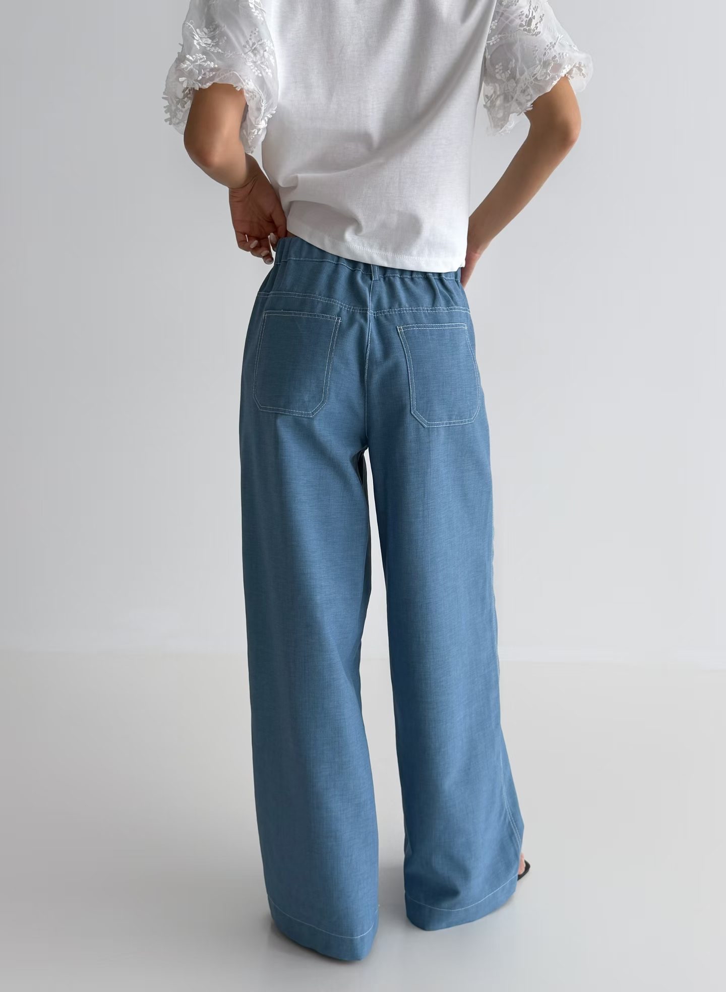 車線前袋直腳褲