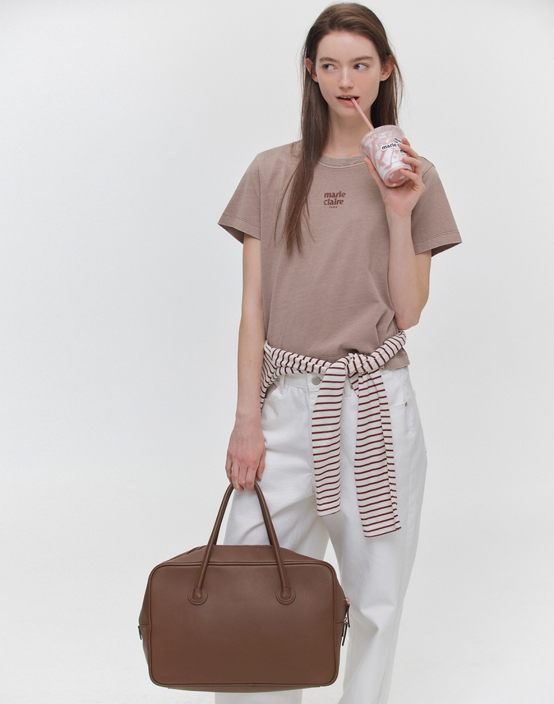 Marie Claire Essential Small Logo Tee 