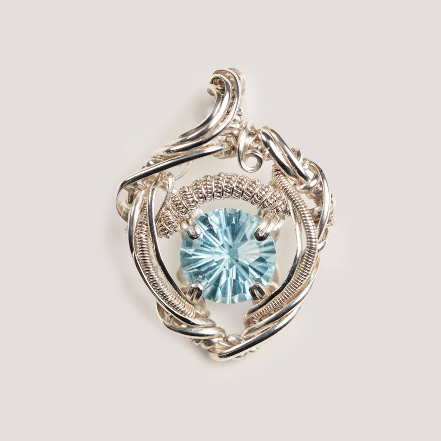 WAS 藍托帕石頸鏈 - Blue Topaz Necklace
