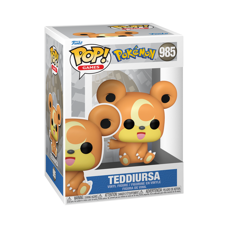 📦訂購 英國代購 Funko POP! Pokemon Teddiursa Figure 寵物小精靈 熊寶寶 模型 