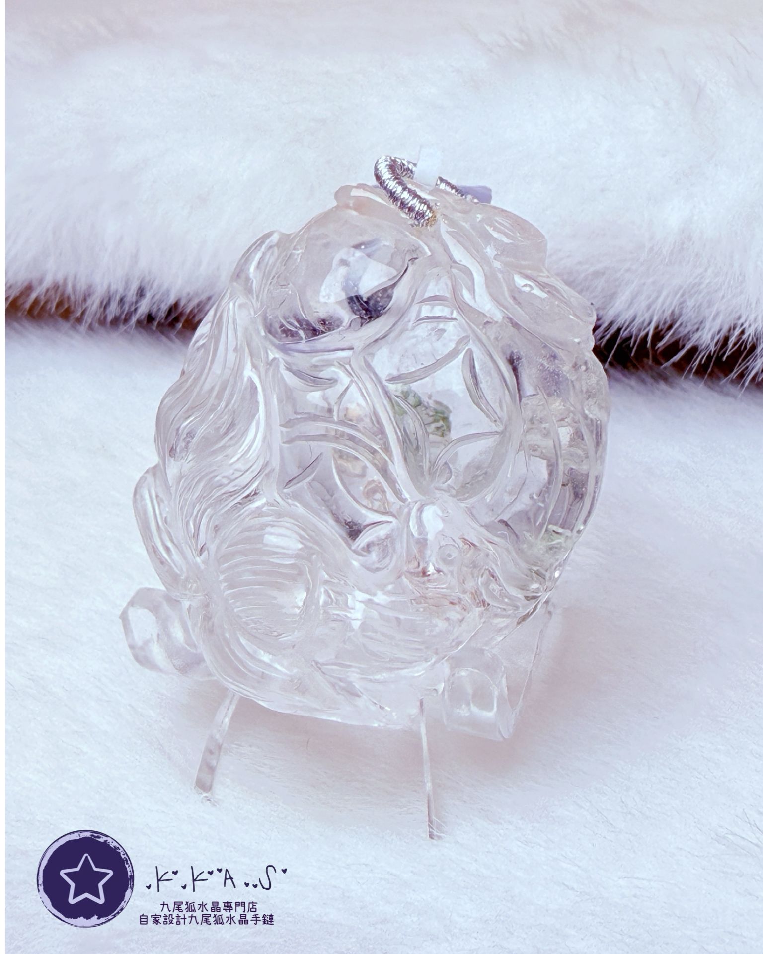 K00135 水膽 錢幣狐 - 吊墜/手牌兩用款