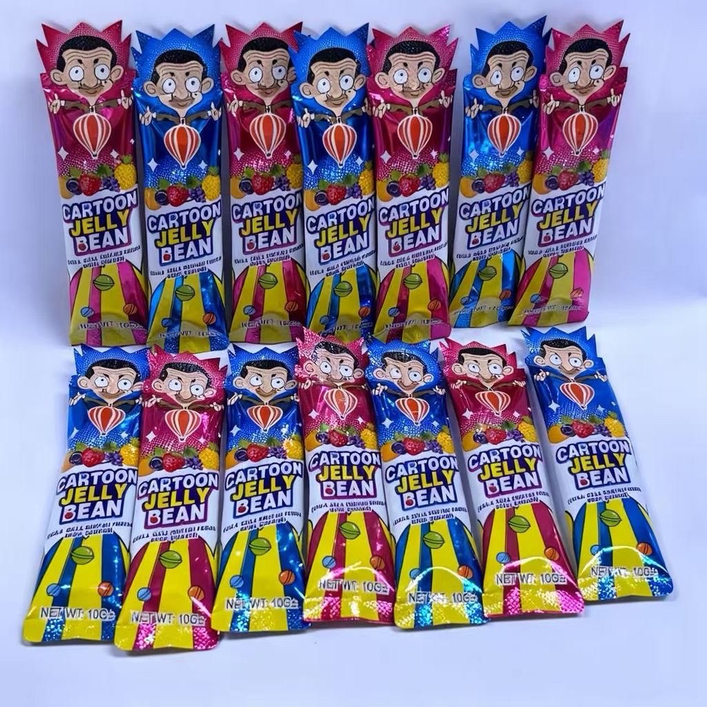 30pcs x10g Balloon Brand Cartoon Jelly Bean chewy candy fruits flavour