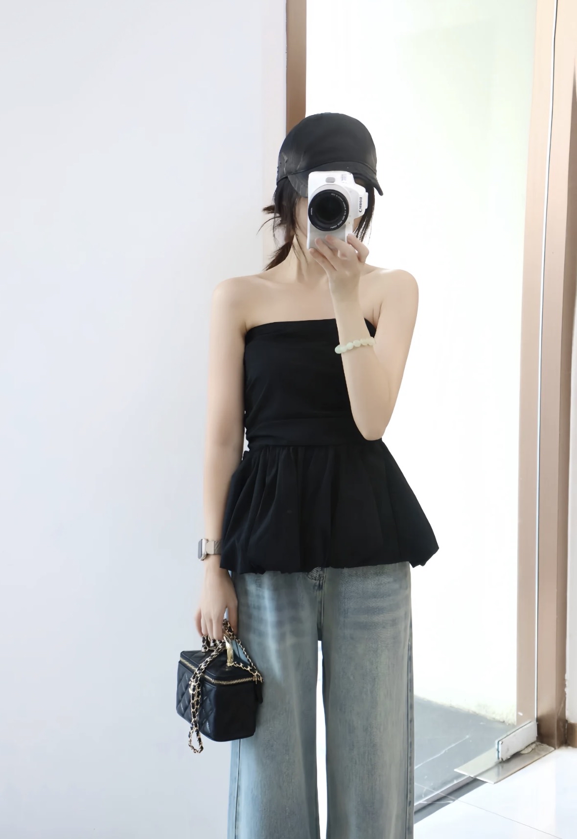 TP479抹胸花苞上衣