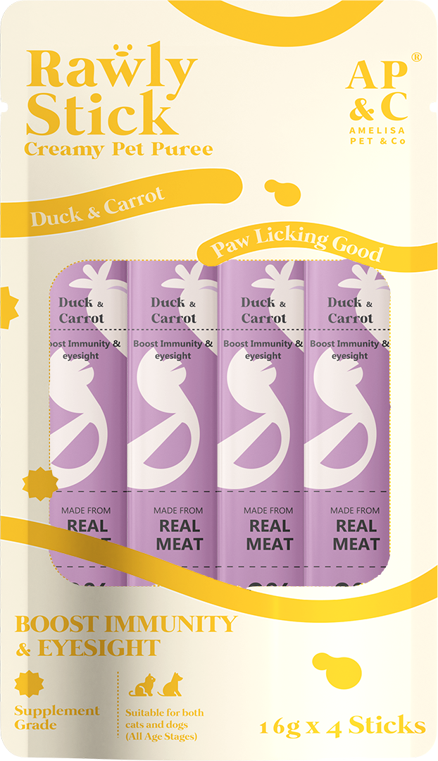 AP&C｜Rawly Stick 貓犬功能肉泥條 貓條 Creamy Pet Puree 16g x 4 