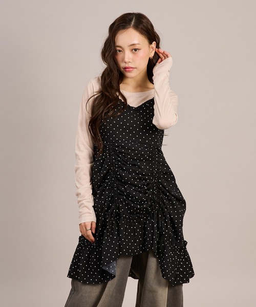 Lace抽繩吊帶外搭【JOT003】