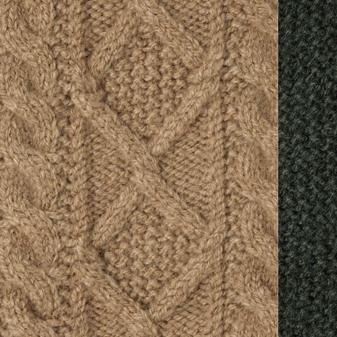 GU Cable Knit Blouson