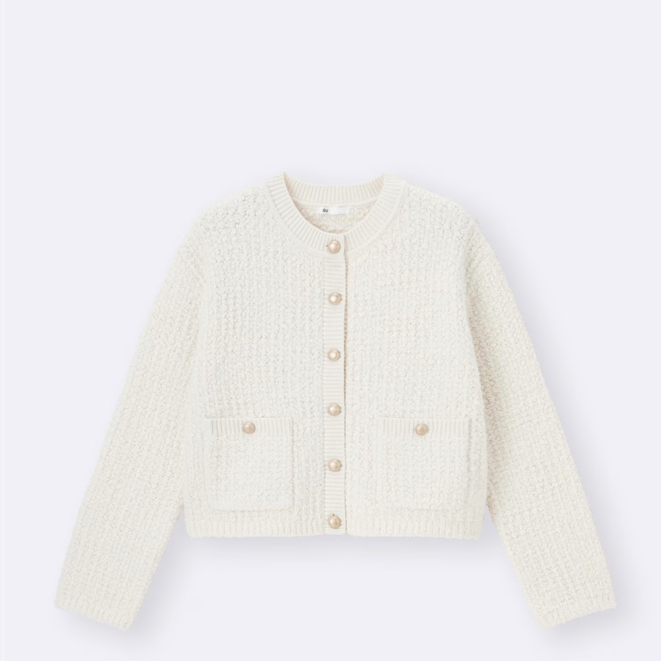 GU Tweed Knit Cardigan