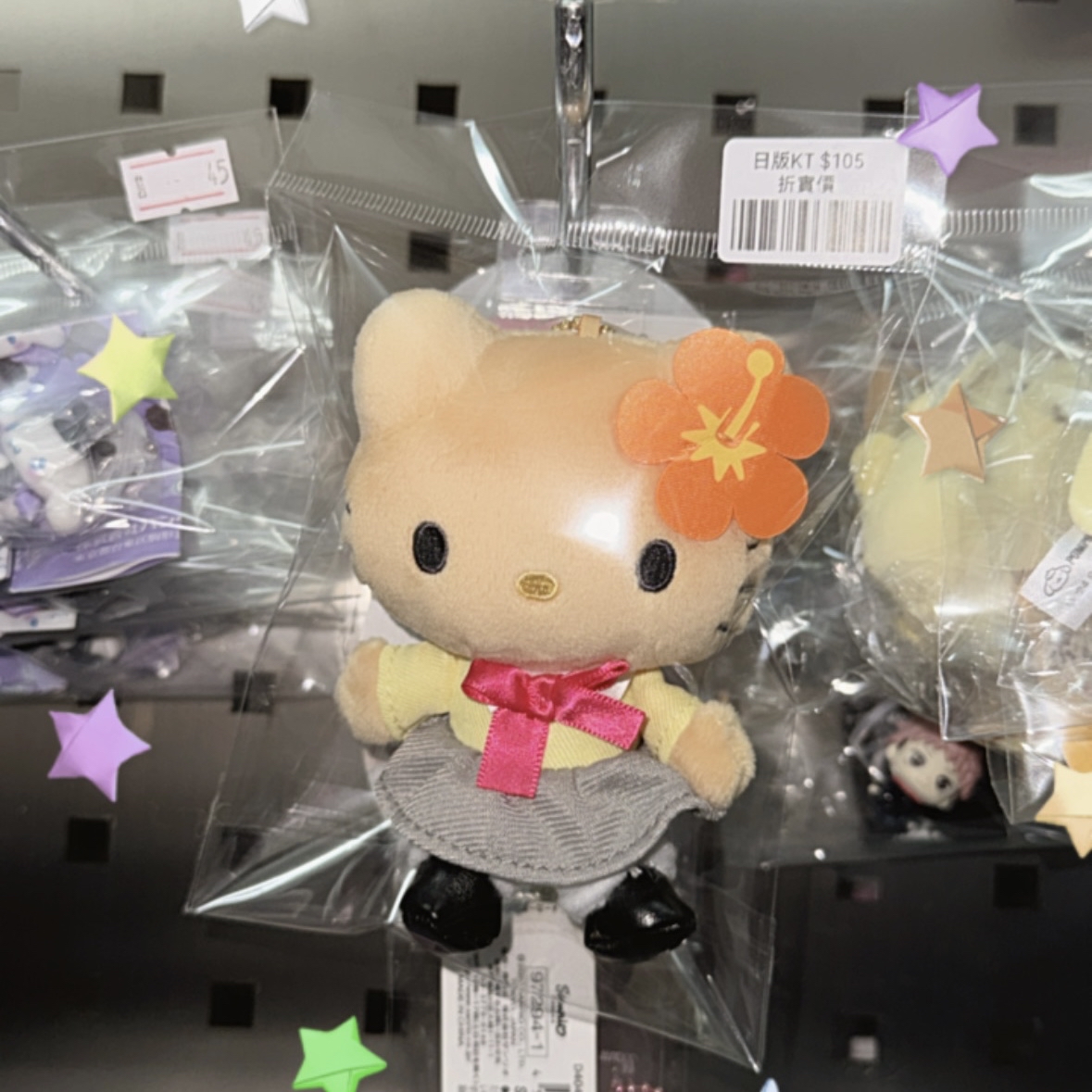 現貨｜日版 週年系列黑皮校服hello kitty公仔吊飾