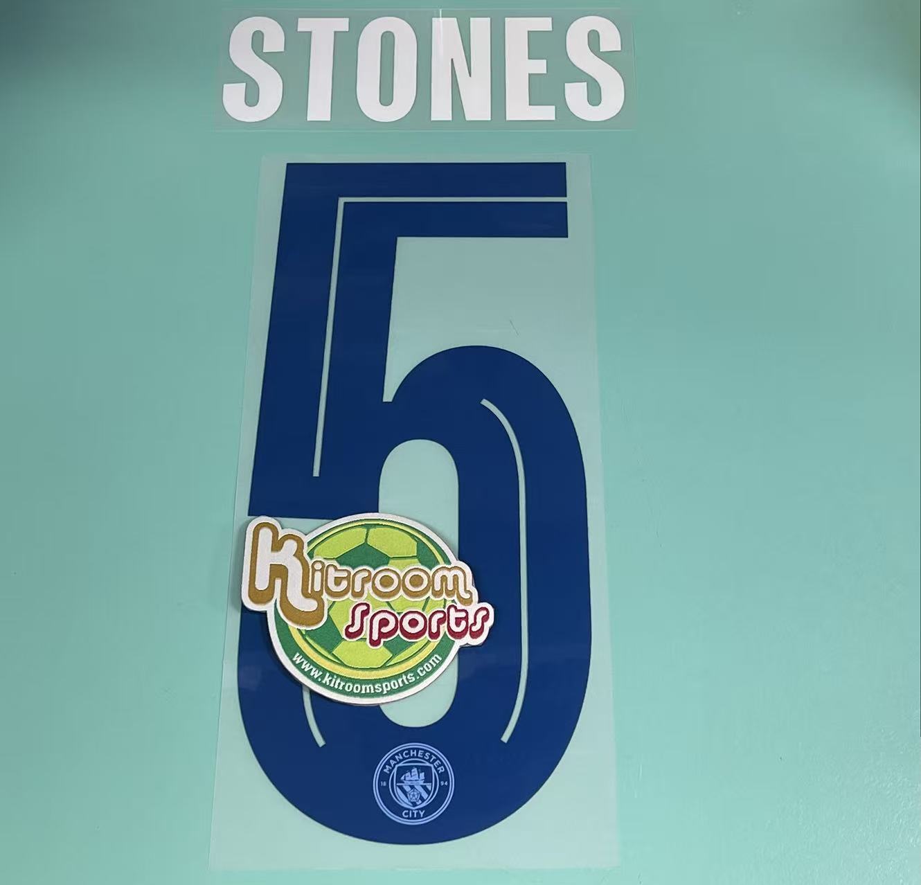 2023-24 Manchester City Home UCL Nameset #5 STONES