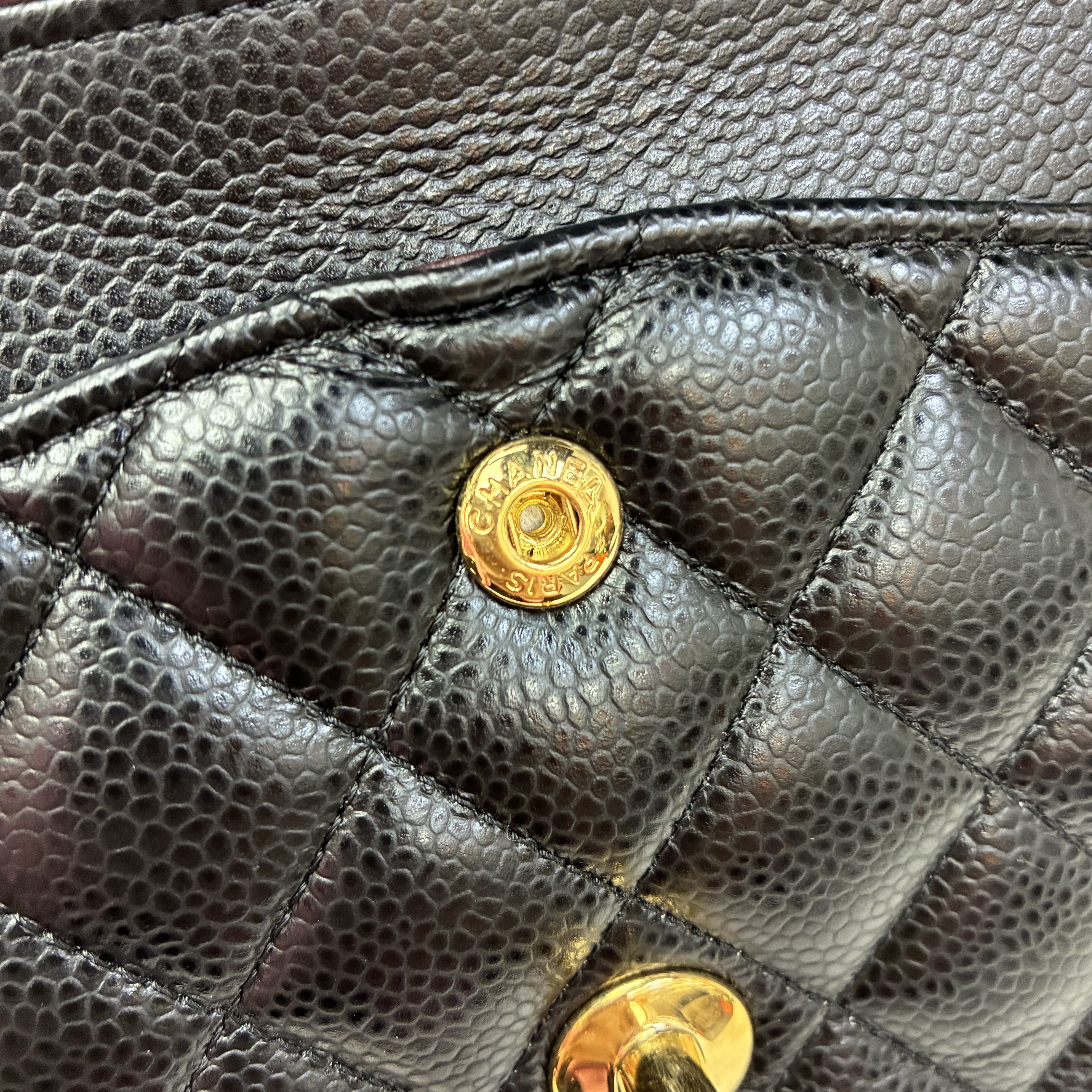 Chanel CF牛皮荔枝紋