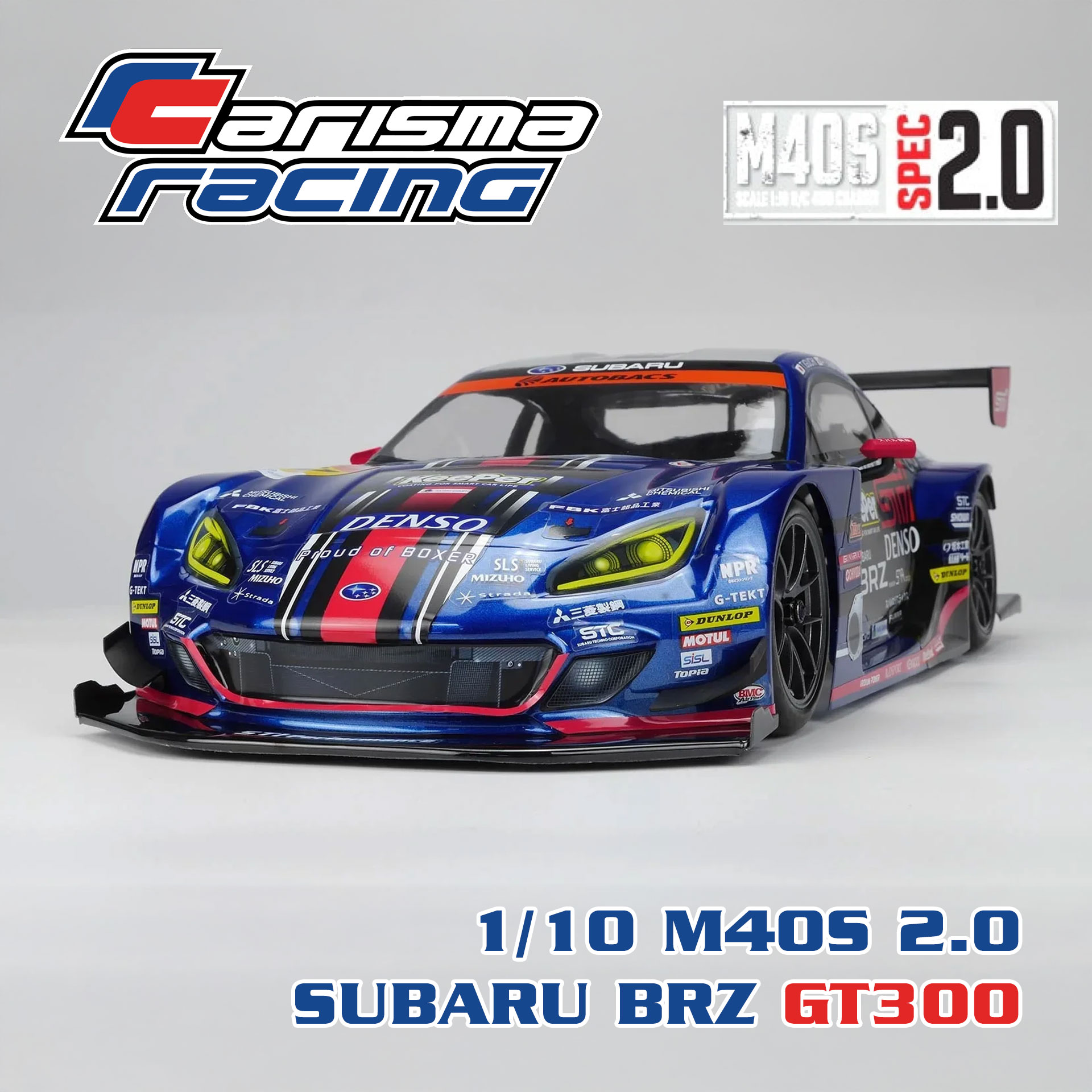 全新 Carisma 1/10 M40S 2.0 SUBARU BRZ GT300 2021 無刷平跑 | SUBARU授權