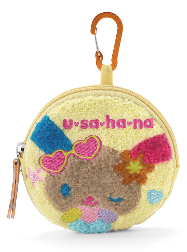 預訂 | 日本版 Usahana 花小兔 刺繡毛絨絨小袋