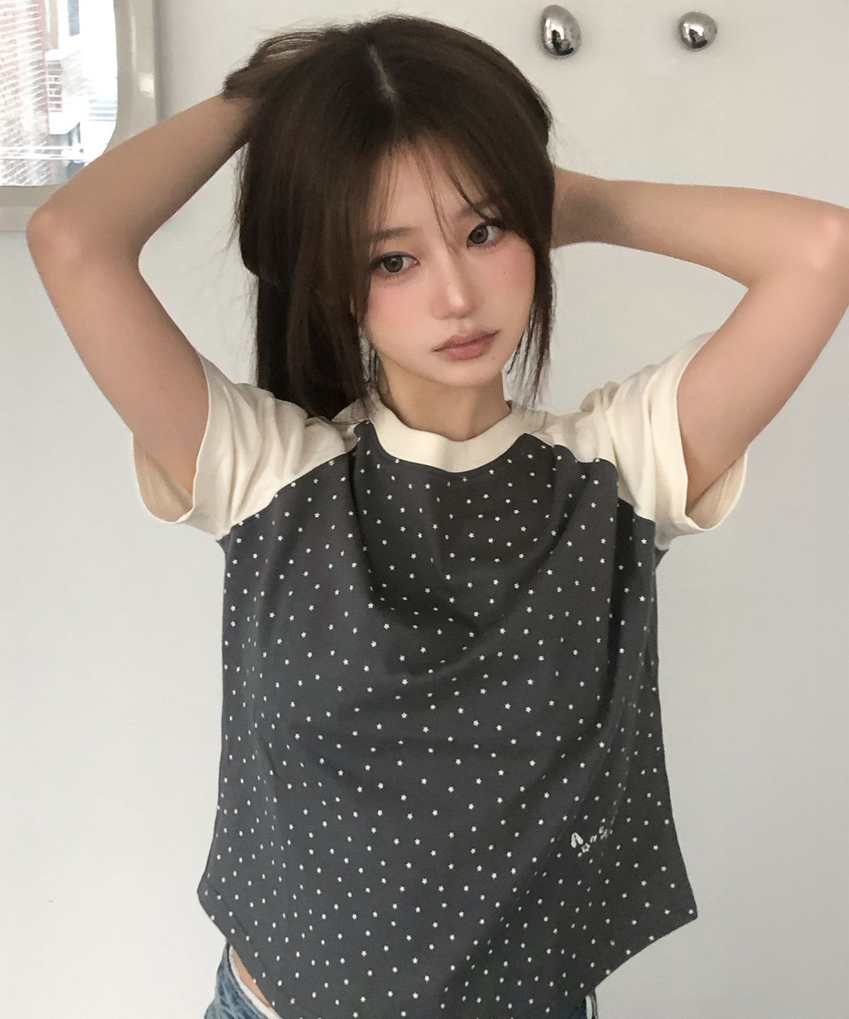 🇰🇷訂購｜AMES 26SS｜TWINKLE RAGLAN CROP TEE  3色 