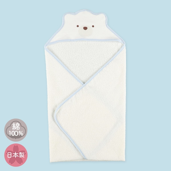 🇯🇵預訂 日本直送🇯🇵日本製北極熊純棉毛巾料包被襁褓