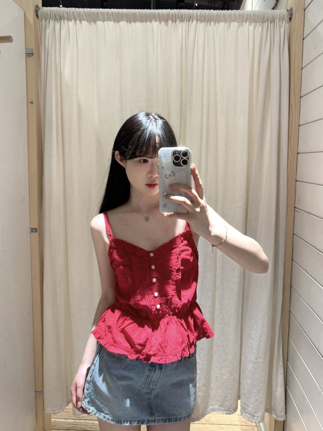 TP397木耳花边吊带