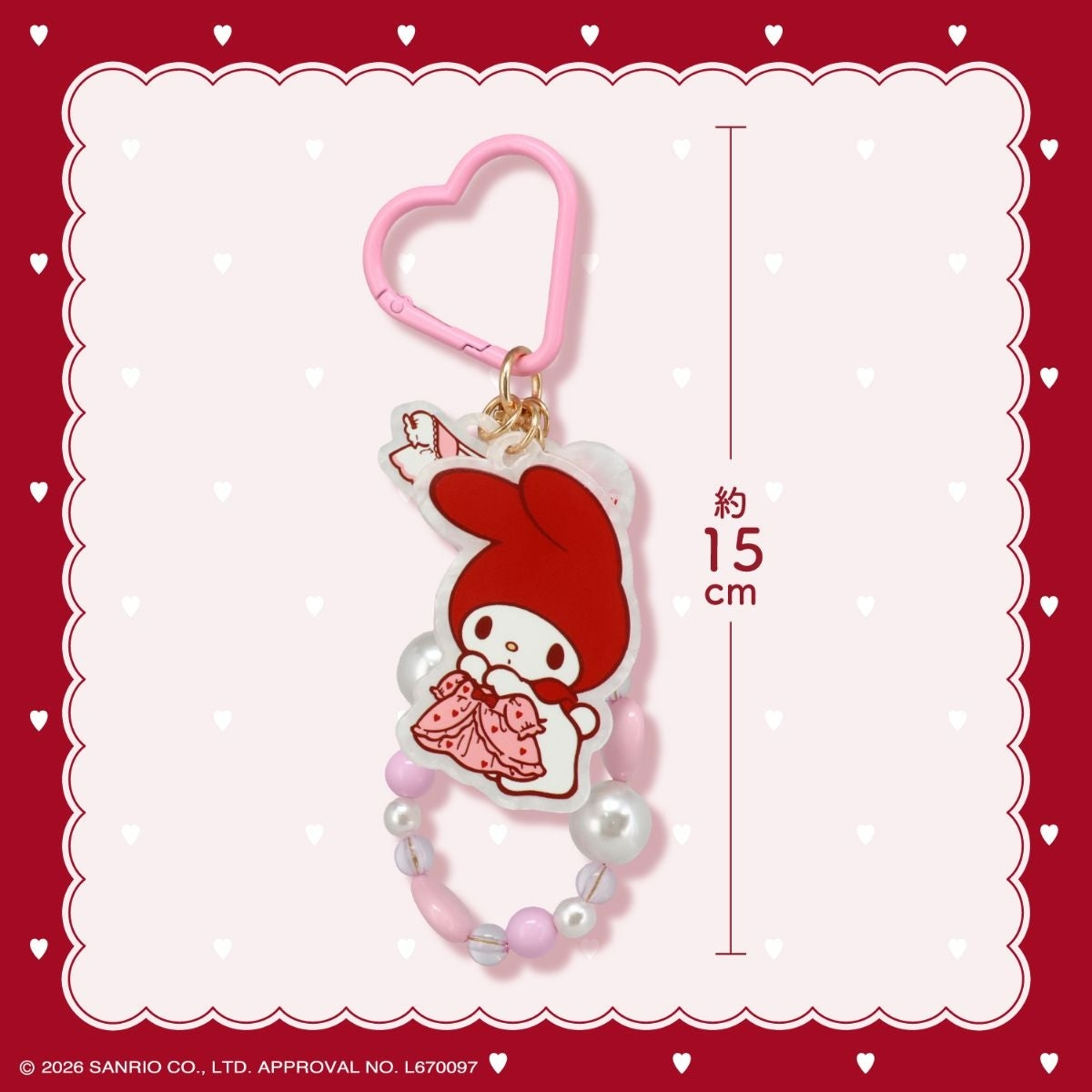 🌸 【預訂】Bag Charm - My Melody Lady Red Series
