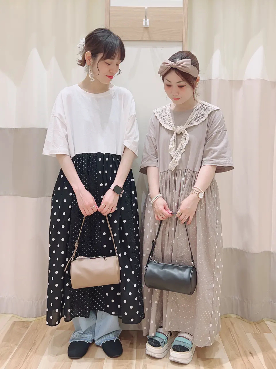 日本拼款連身裙