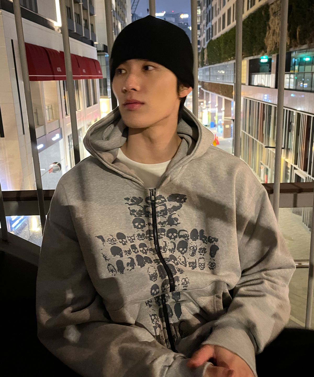 🇰🇷訂購｜UNTITLED 26SS｜ Cross Skeleton Hoodie 2色 