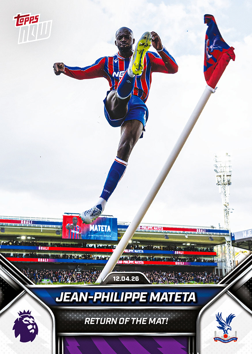 Jean-Philippe Mateta - 2025-26 Premier League Topps NOW® #169 Crystal Palace 紀念卡｜PR 523