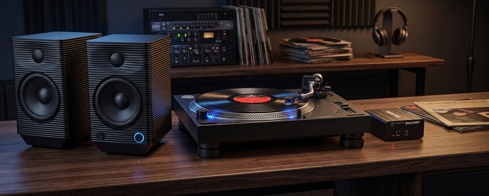 Audio-Technica x FiiO x Sound Warlock 潮流黑膠組合