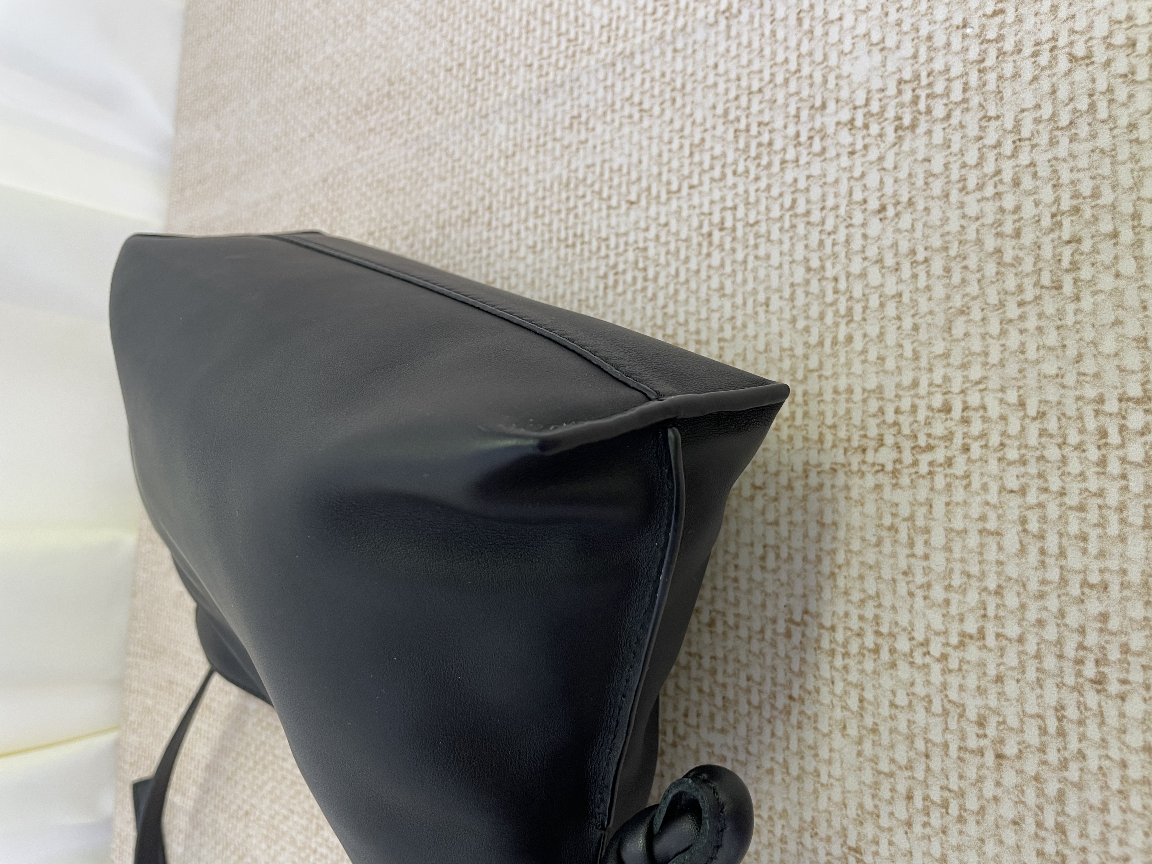 Pre-owned Loewe Flamenco clutch mini (black) / Product Code: 26031004