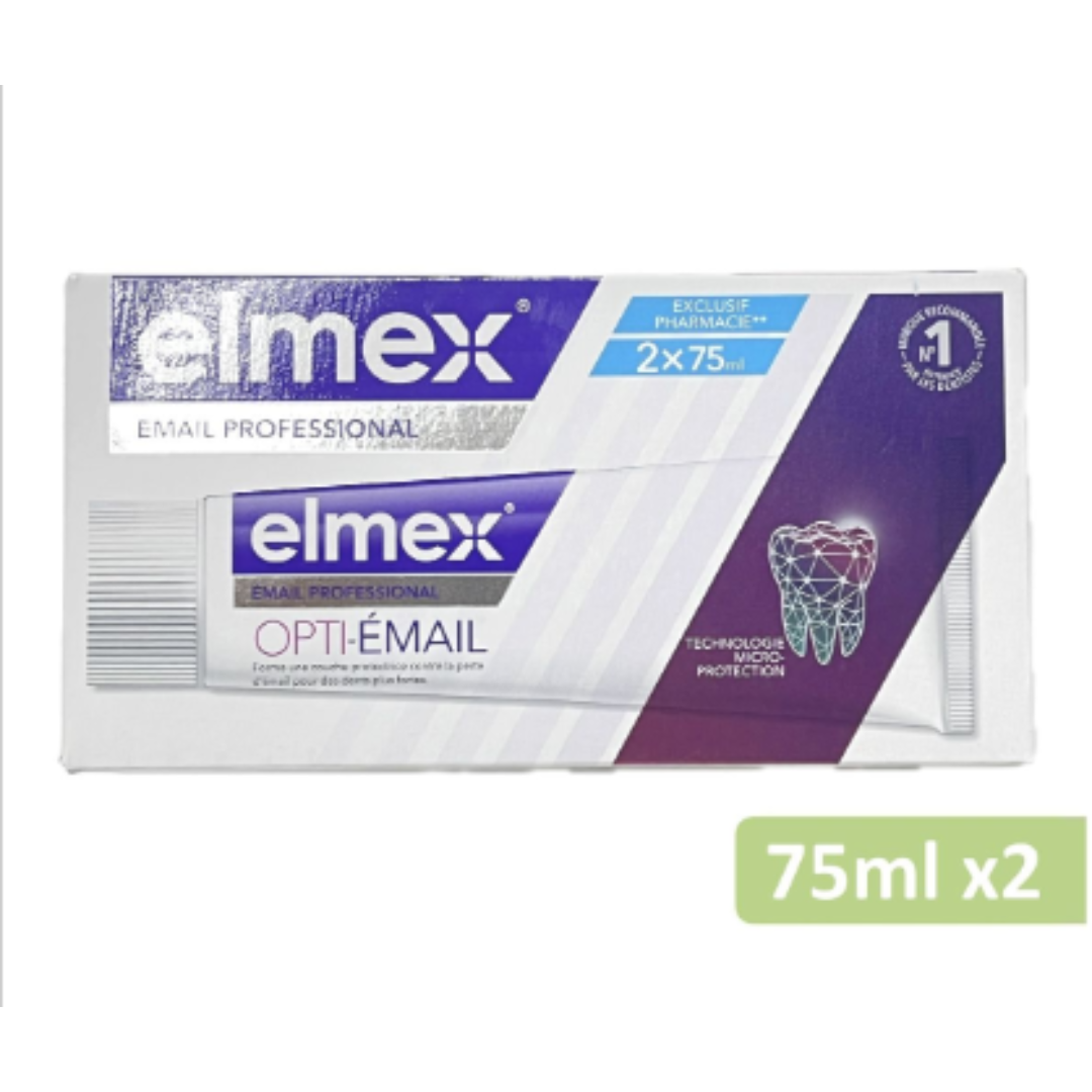 elmex - [孖裝] 保護琺瑯質牙膏 75mlx2 (P) [平行進口]