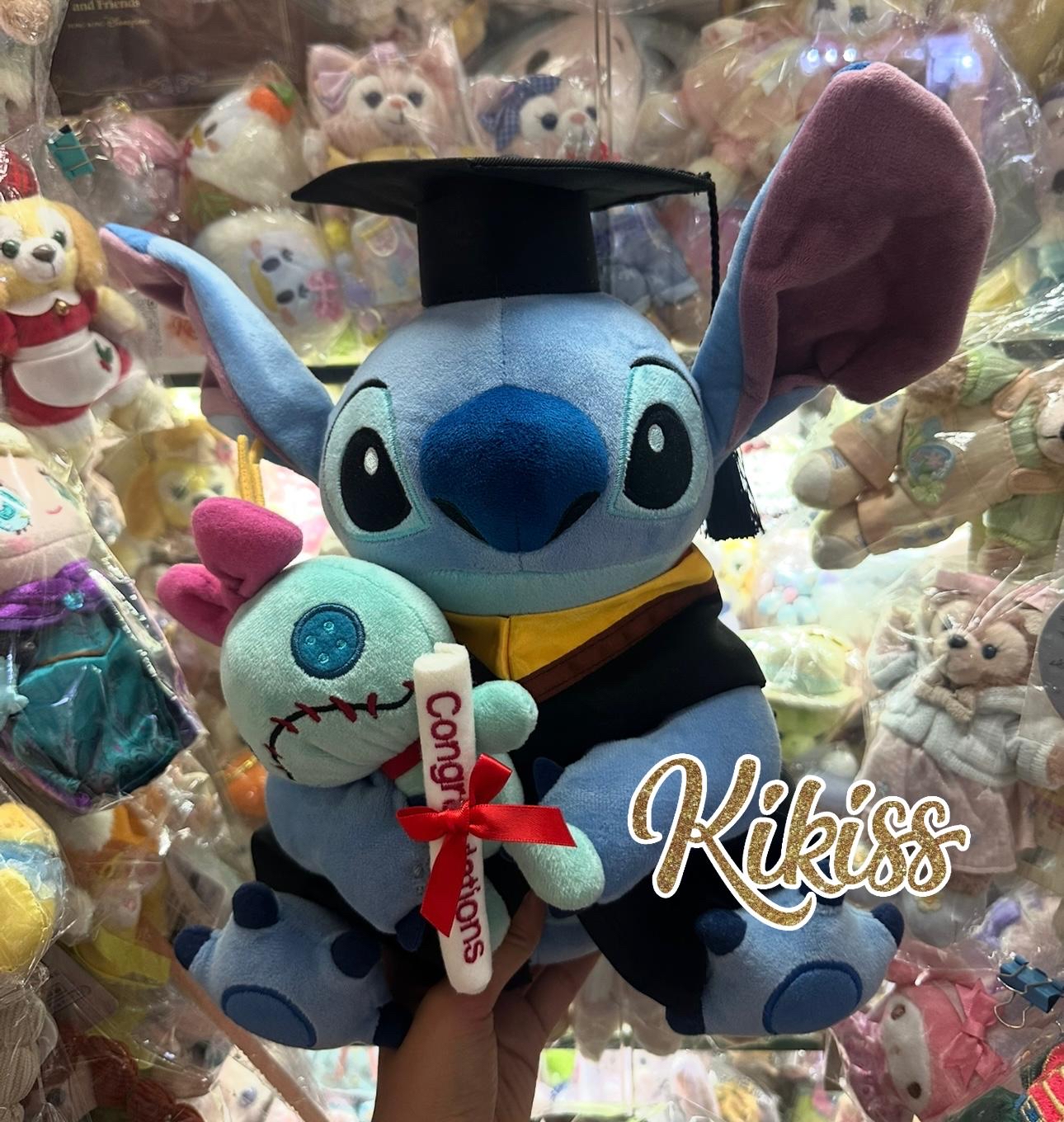 東迪版 史迪仔抱小甘 畢業公仔