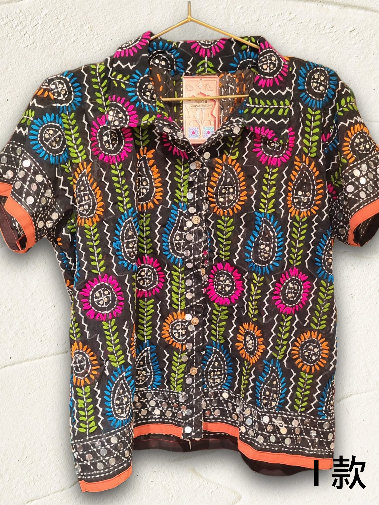 印度手作刺繡上衣