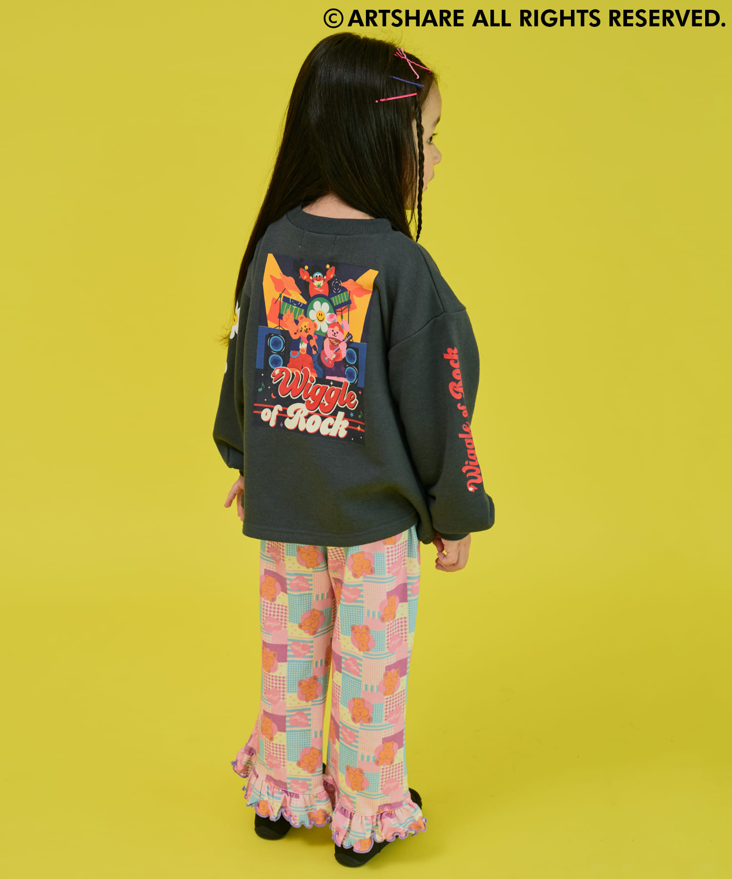 🆕【⭐訂購⭐】🌀 🇯🇵 日本直送 Wiggle Wiggle 全印花 荷葉邊下擺 長褲［3款選］🌀 [ELJA-0054][261106]