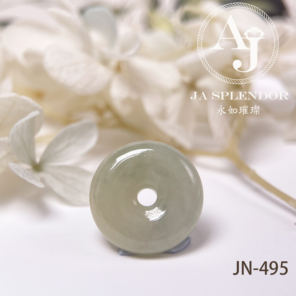 JN-481/484/495 天然翡翠A玉 冰潤秋香黃小平安扣