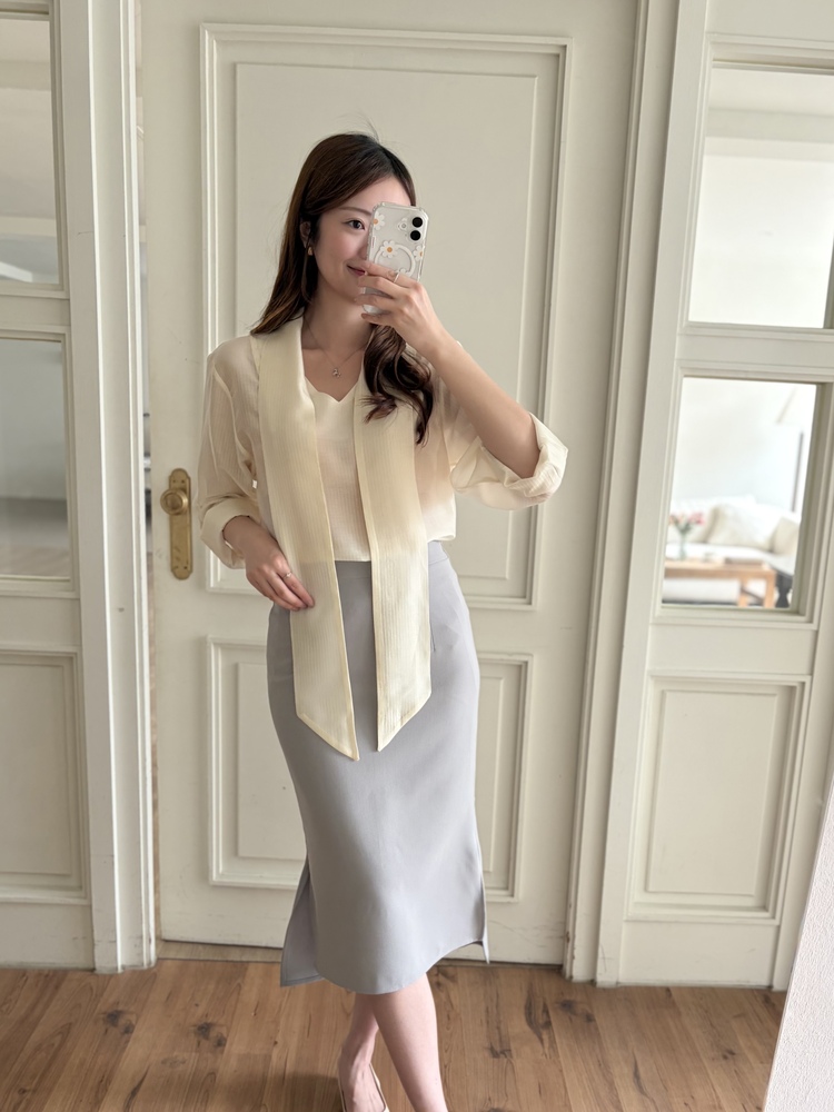 Pastel Mermaid Skirt (Misty Blue)