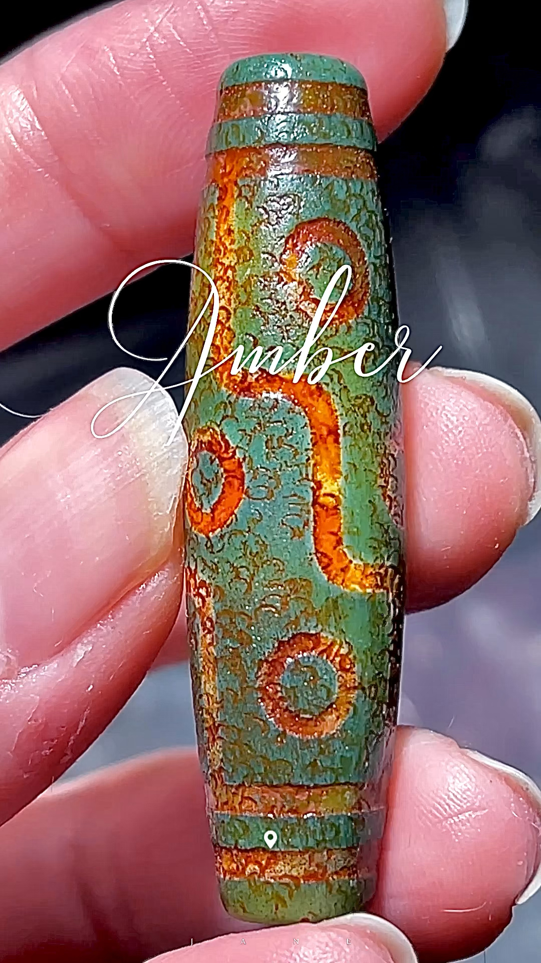 西藏青稞供九眼天珠