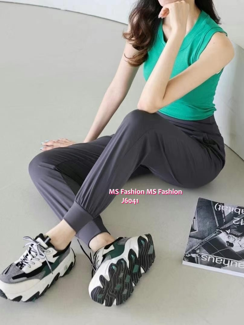 J6041 韓國🇰🇷冰涼束腳運動褲