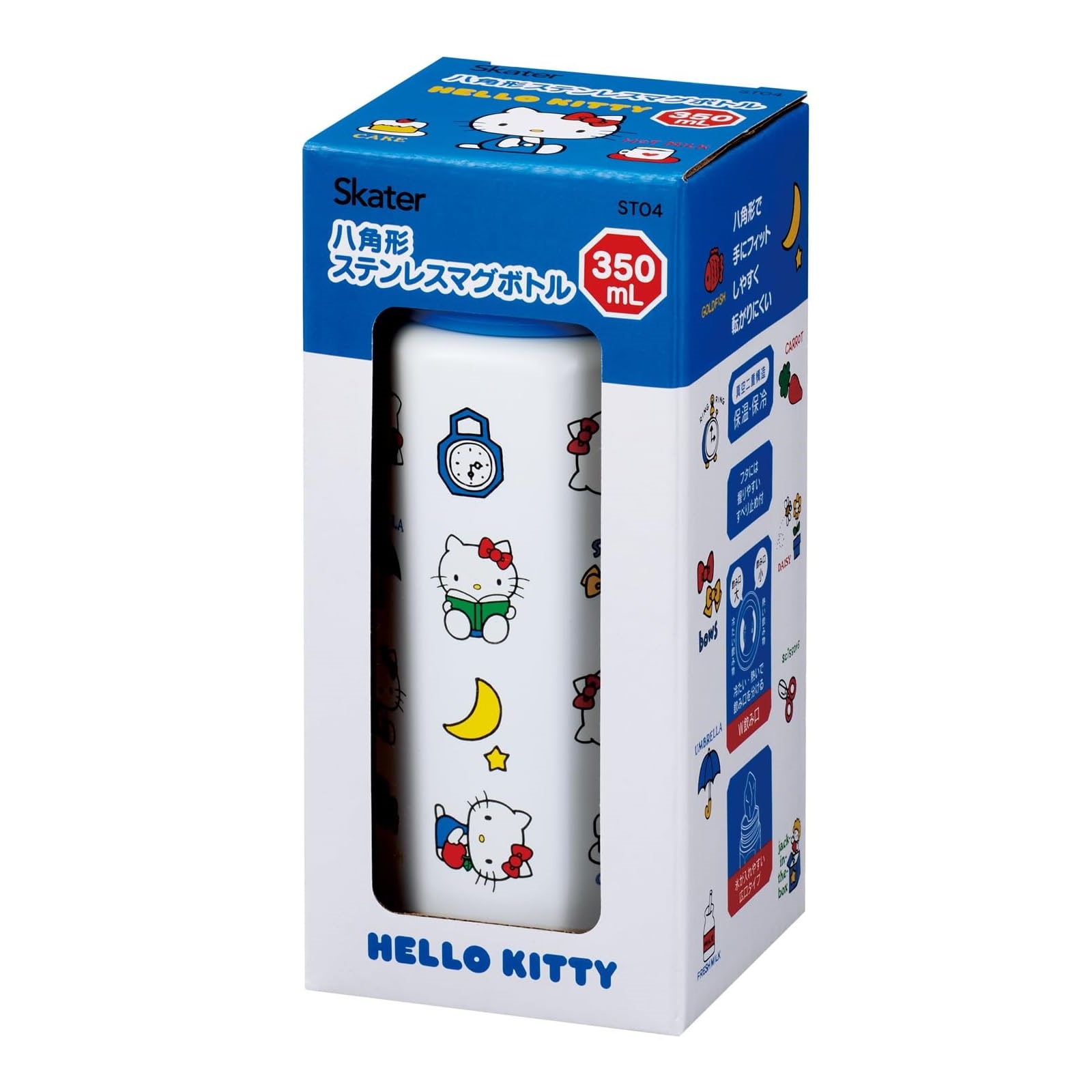 現貨｜Sanrio Hello Kitty 日版 Skater 八角形 不銹鋼膽 保溫杯 350ml (651793)