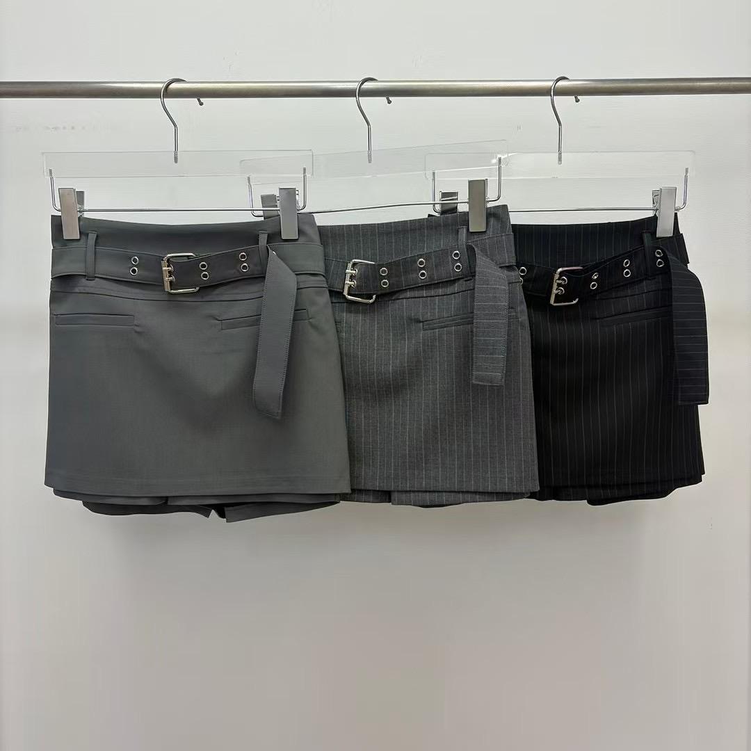 連Belt 裙褲