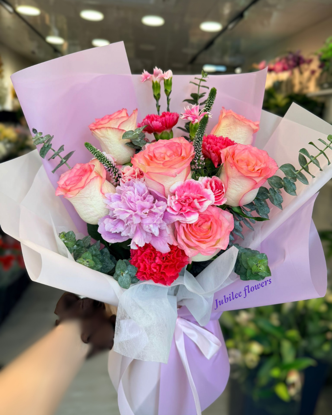 愛莎玫瑰混合花束