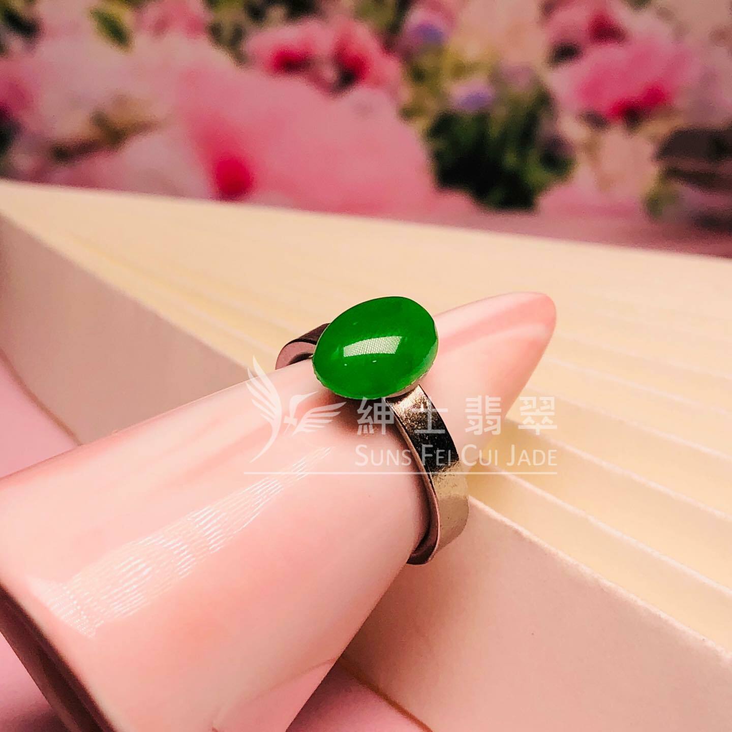 冰種滿綠蛋面 - 1